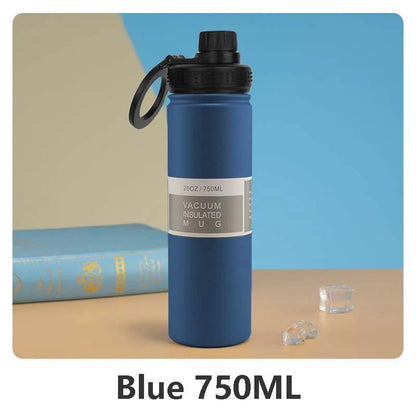 Thermal Stainless Steel Water Bottle with Phone Stand - 750ml