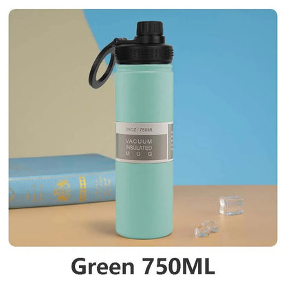 Thermal Stainless Steel Water Bottle with Phone Stand - 750ml