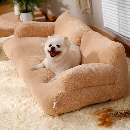 Plush Pet Dog Bed for Comfortable Sleep