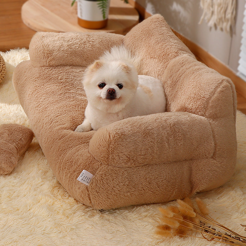 Plush Pet Dog Bed for Comfortable Sleep