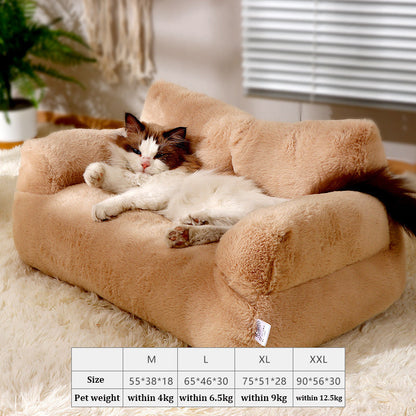 Plush Pet Dog Bed for Comfortable Sleep