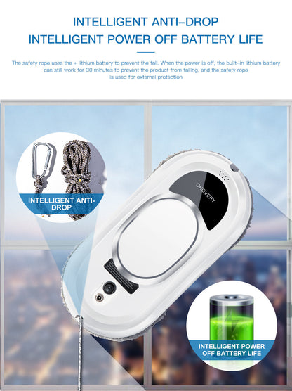 Automatic Glass Cleaning Robot with Remote