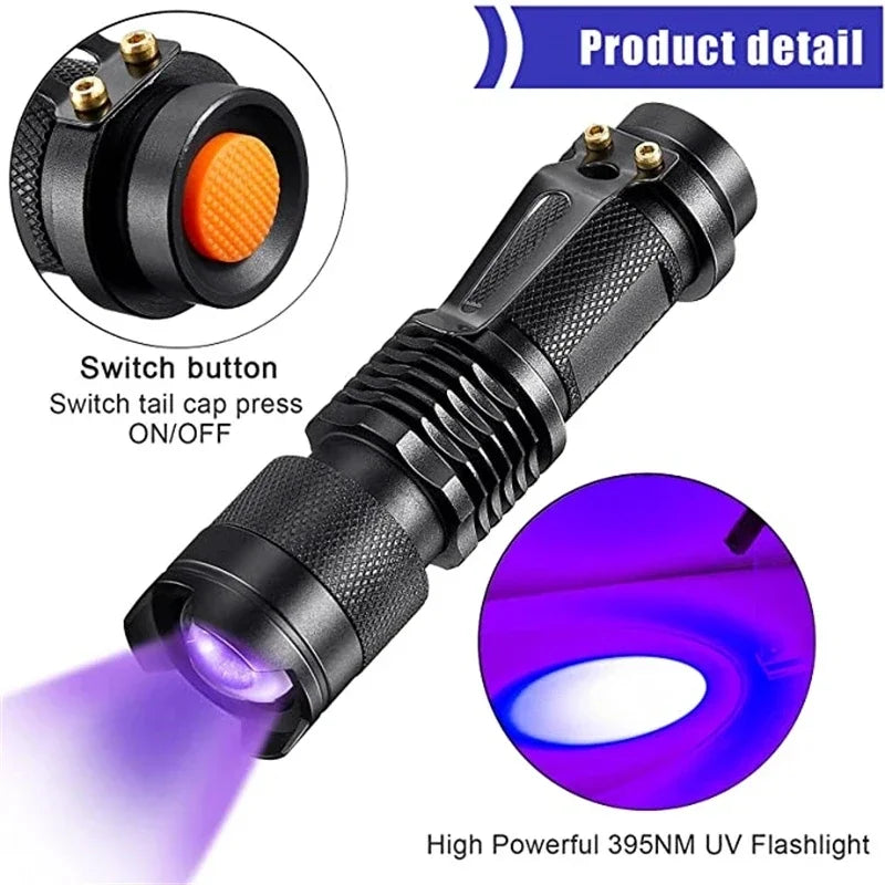 Pet Stain Detector LED Black Light Flashlight