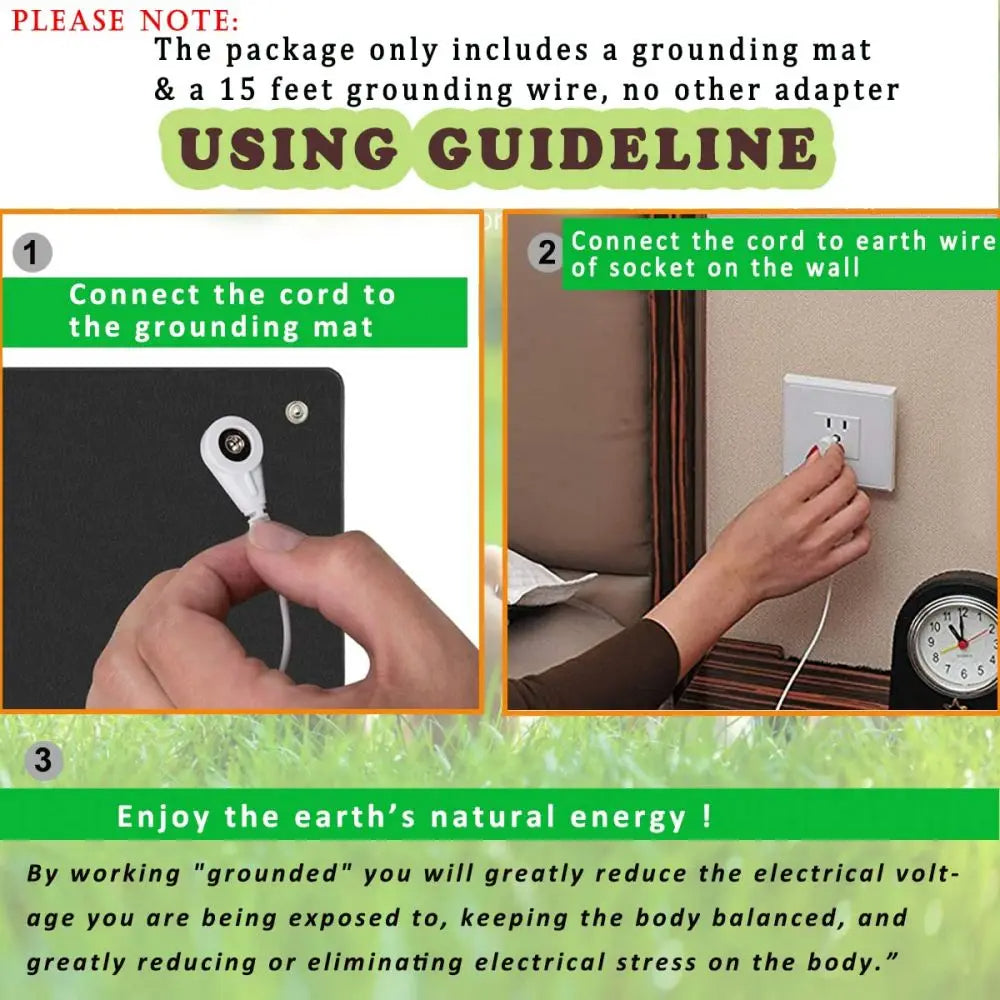 Relaxing Sleep and Wellness Grounding Pad