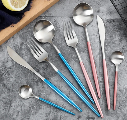 Elegant 24-Piece Silverware Flatware Set for Dining