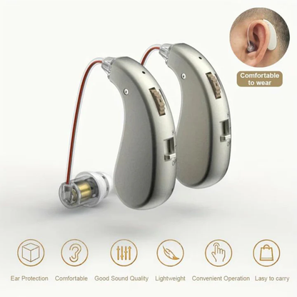 Compact Rechargeable Bluetooth Hearing Amplifier