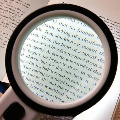 Portable 30x LED Illuminated Magnifying Glass