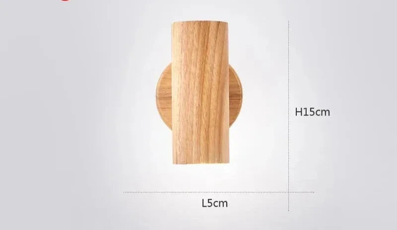Rustic Wooden LED Wall Light for Home - Cofik