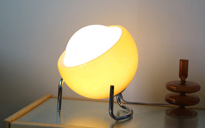 Vintage Glass Desk Lamp - Warm Nordic Bedside Light
