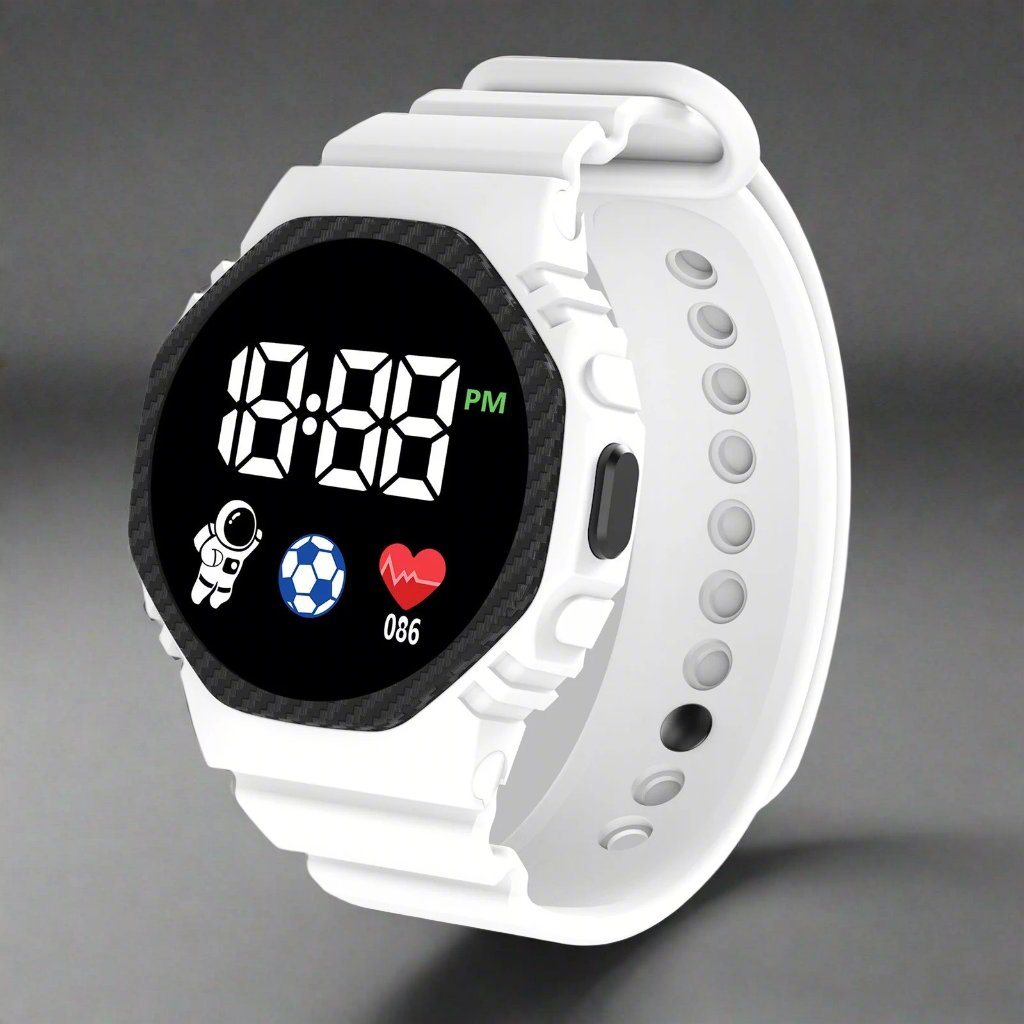 Fun Kids LED Watch - Waterproof Learning Timepiece