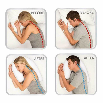 Contour Pillow for Side Sleepers with Ear Relief