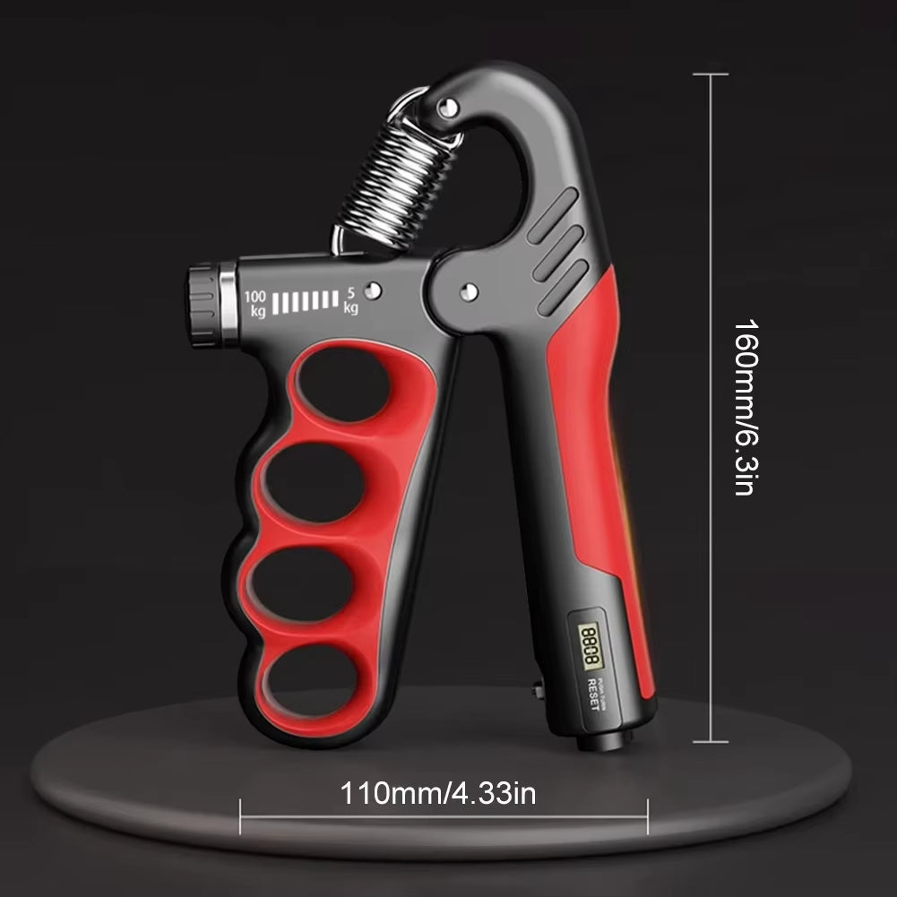Compact Hand Grip Exerciser with Counter and Non Slip Grip