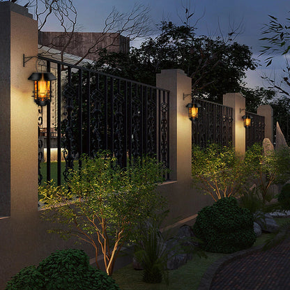 Outdoor Solar Powered Flicker Lantern Light