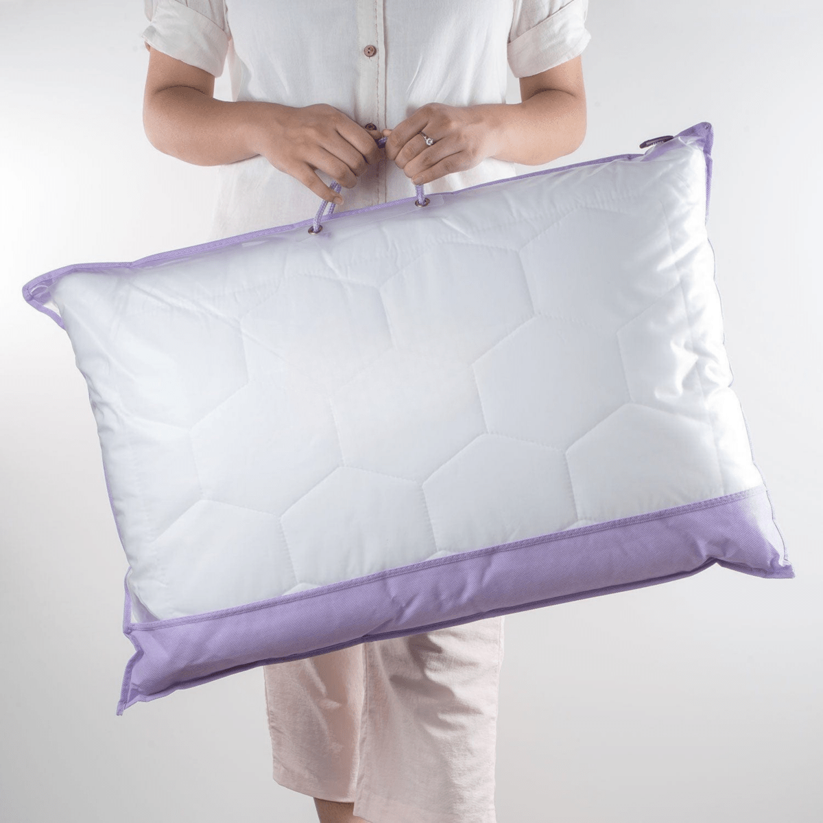 Soft Lavender Pillow for Sensitive Skin Sleep