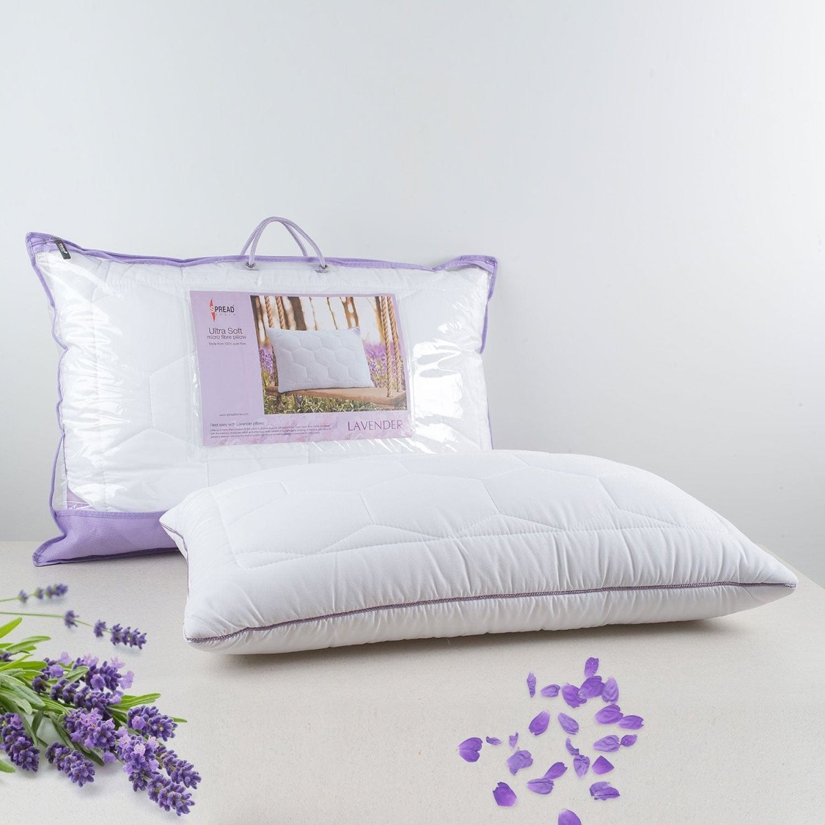 Soft Lavender Pillow for Sensitive Skin Sleep