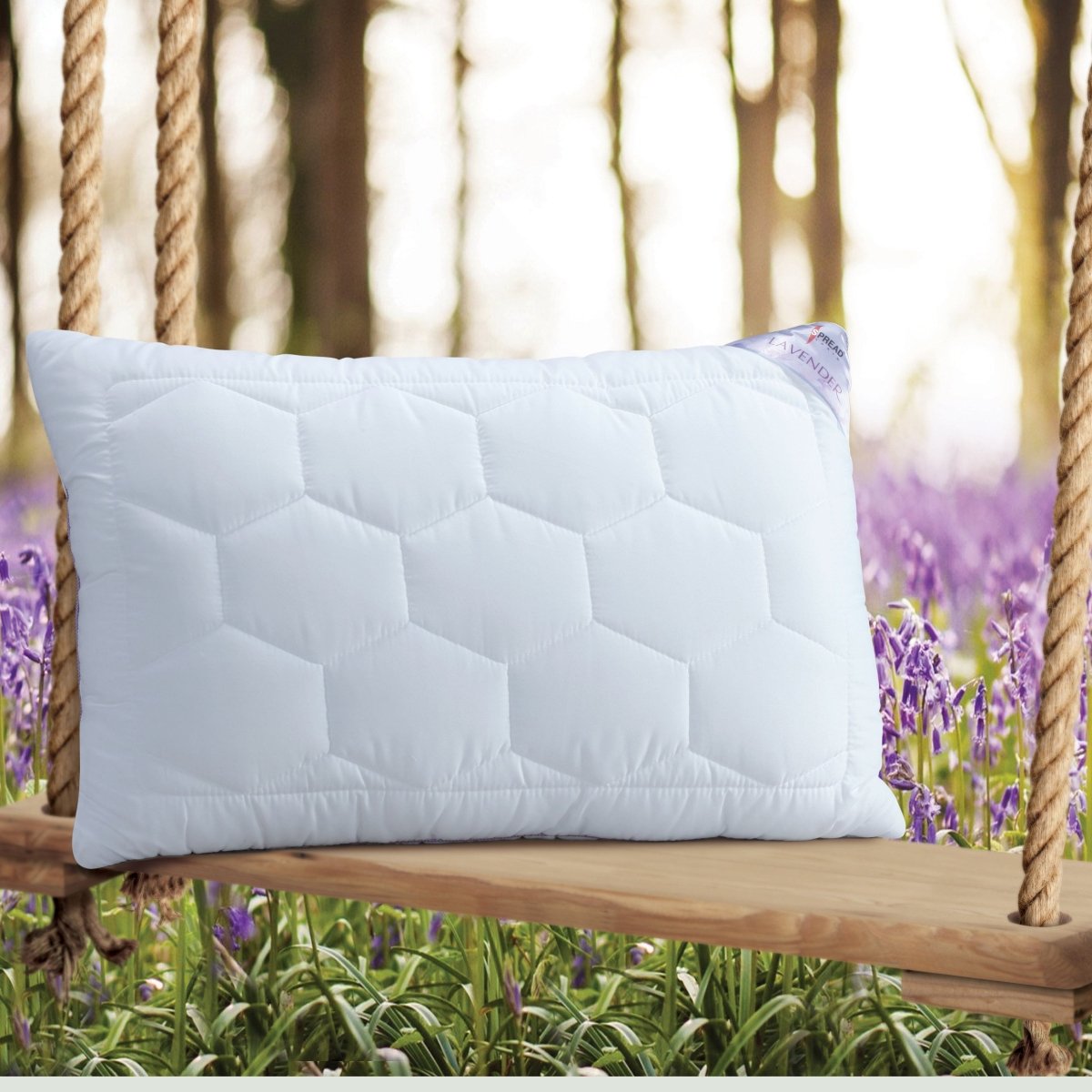 Soft Lavender Pillow for Sensitive Skin Sleep - Cofik