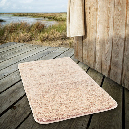 Plush Microfiber Bath Mat with Non-Slip Backing