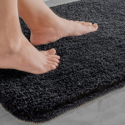 Plush Microfiber Bath Mat with Non-Slip Backing