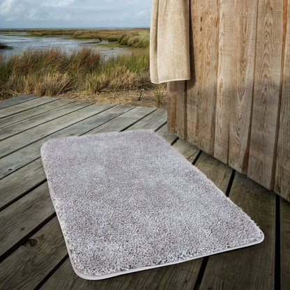 Plush Microfiber Bath Mat with Non-Slip Backing