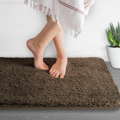 Plush Microfiber Bath Mat with Non-Slip Backing