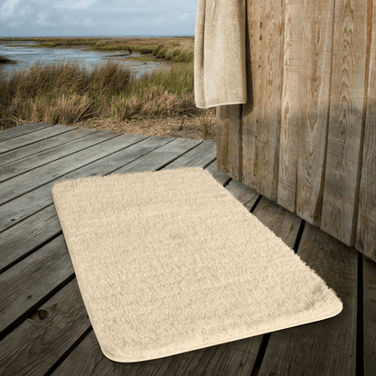 Plush Microfiber Bath Mat with Non-Slip Backing