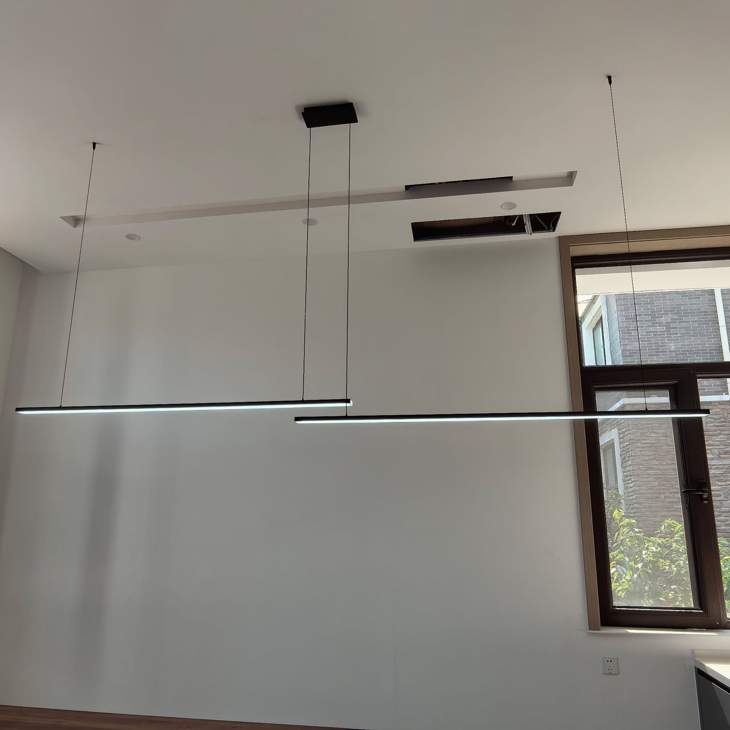 Sleek Metal Kitchen Island LED Pendant Light
