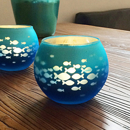 Vintage Glass Candle Tealight Holder