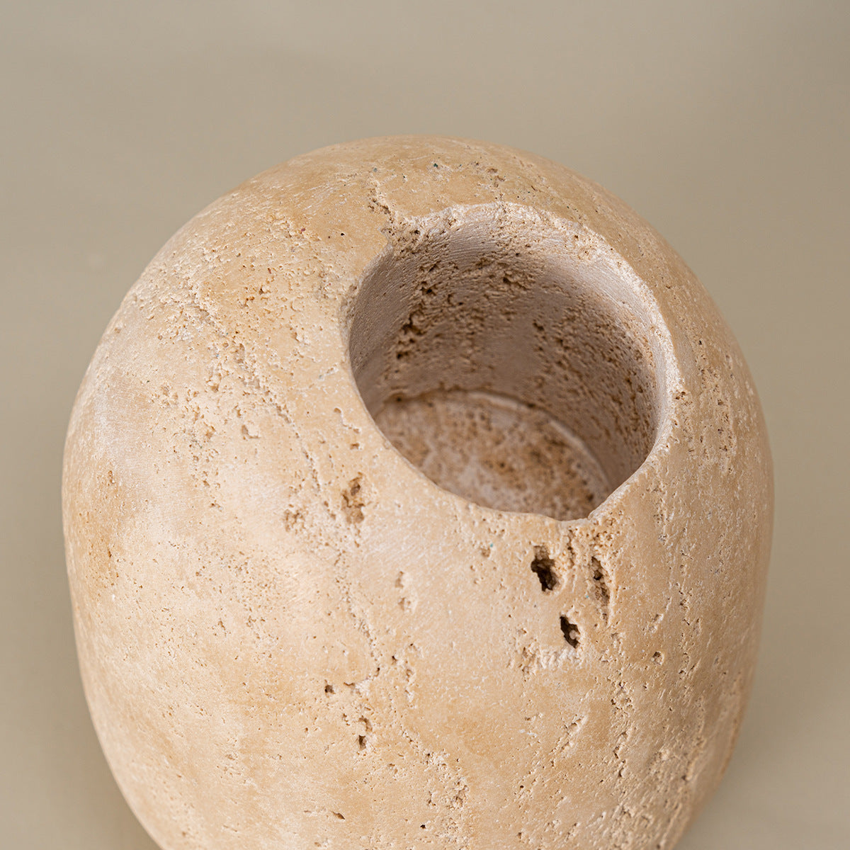 Natural Stone Match Holder and Pick Jar