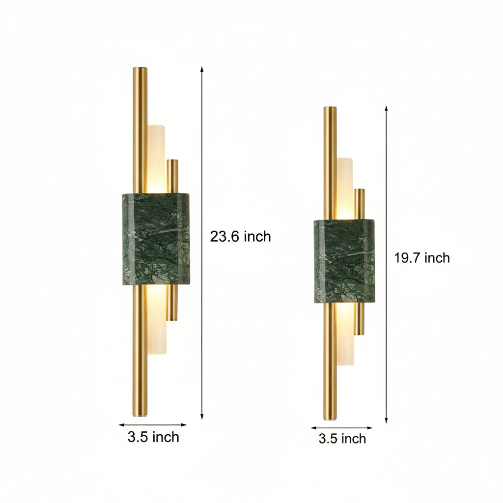 Modern Gold LED Wall Light Vertical Strip Sconce