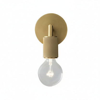Contemporary Gold Glass LED Wall Light