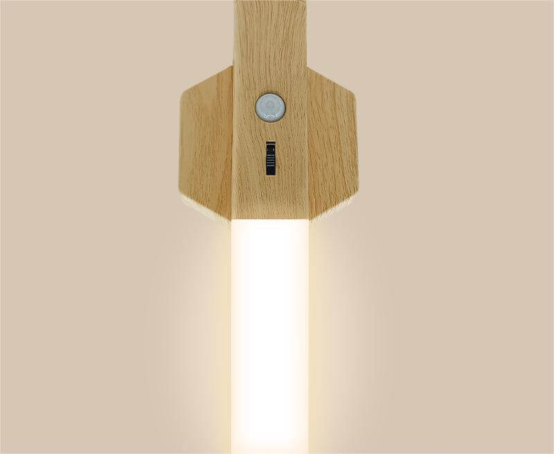 Compact Wooden LED Bedside Table Lamp - Cofik