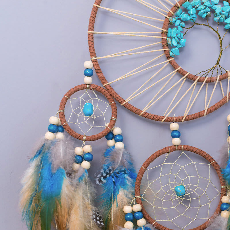 Colorful Boho Tree of Life Dreamcatcher Decoration