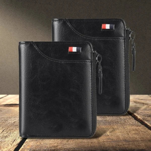 Secure Men's PU Leather RFID Wallet - Cofik