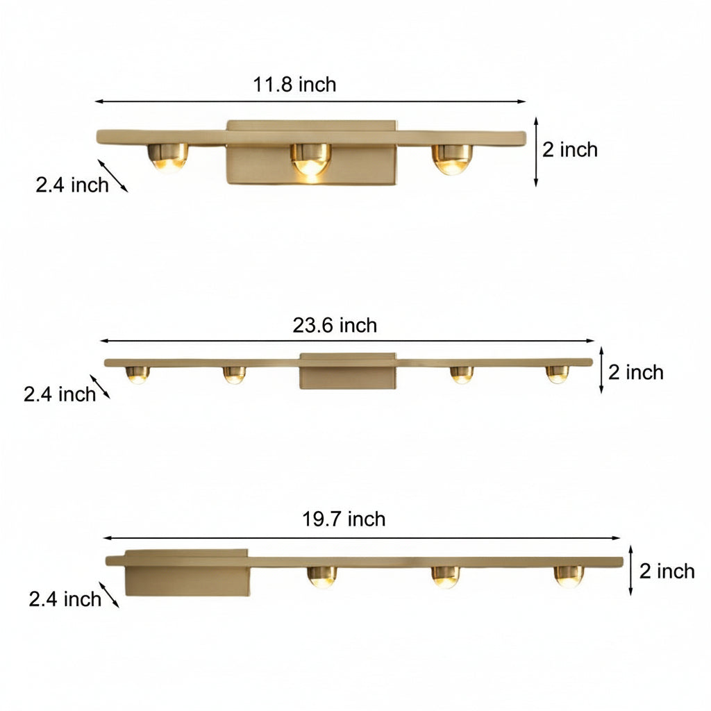 Contemporary Bronze LED Wall Light