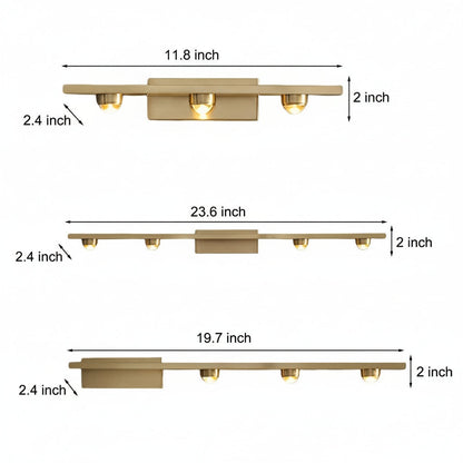 Contemporary Bronze LED Wall Light