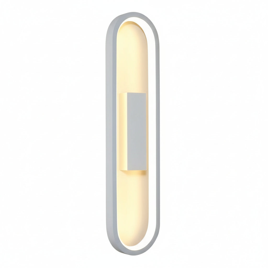 Contemporary LED Wall Light – Sleek Oval Design