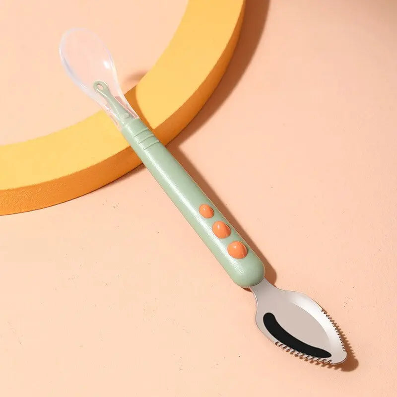 Baby Feeding Spoon with Soft Scraper - Cofik