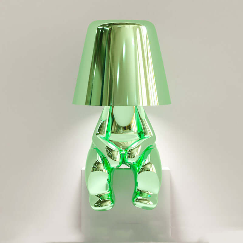Luxury Gold Tone Desk Table Lamp Decorative Nightlight