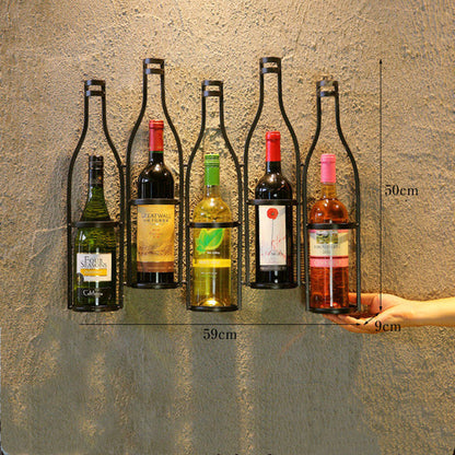 Metal Wall Mount Wine Holder