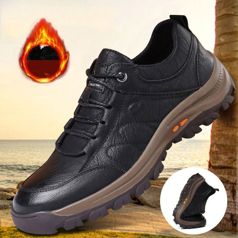 Comfortable Men's Leather Orthotic Shoes - Cofik