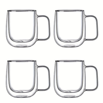 Insulated Double Layer Glass Coffee Mug