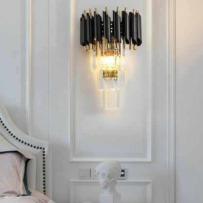 Contemporary Crystal Gold Wall Lamp