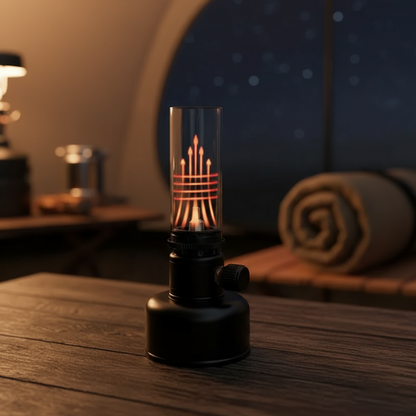 Compact Portable Flame Table Light