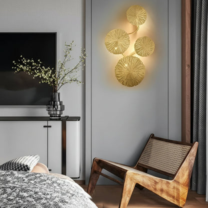 Contemporary Gold LED Wall Light Fixture - Cofik