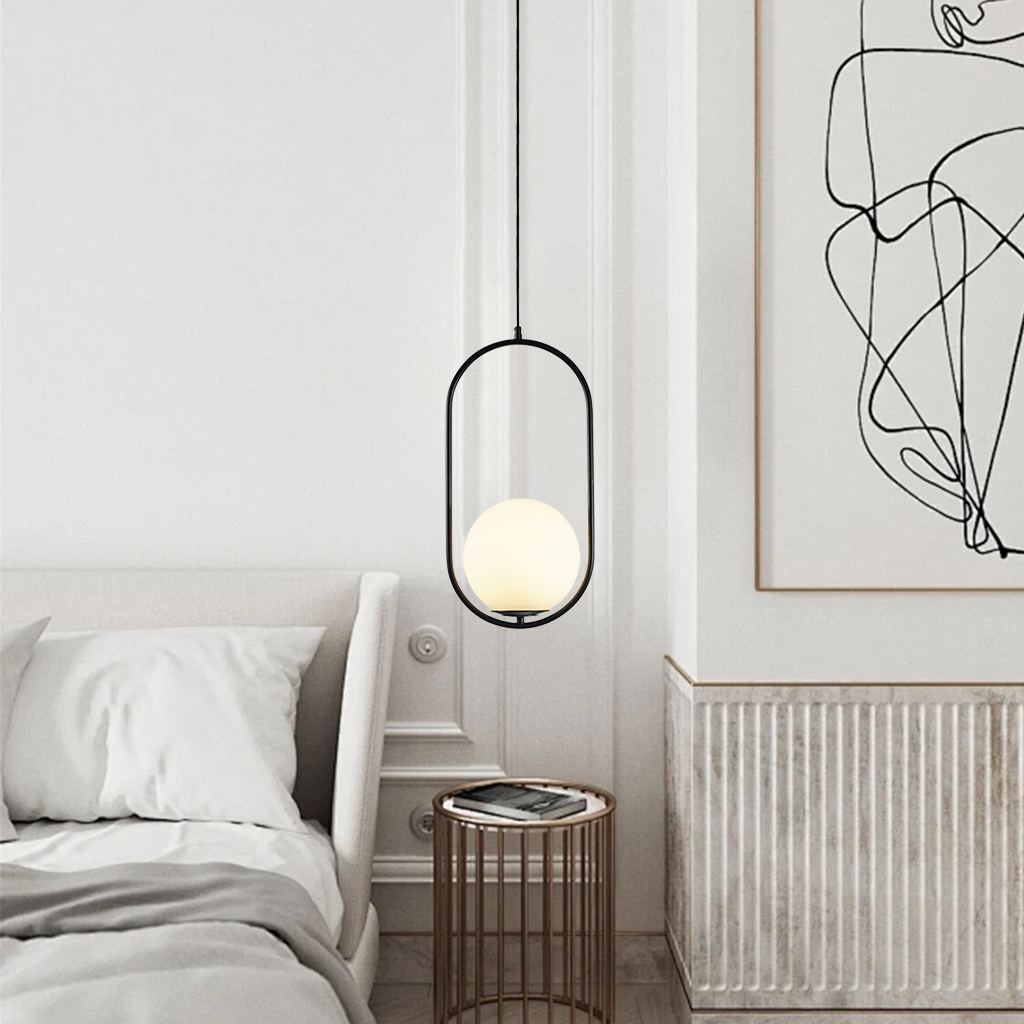 Sleek Brass Pendant Light Adjustable Ceiling Fixture