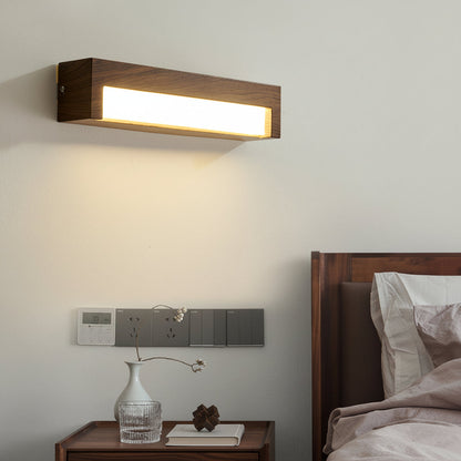 Contemporary Wooden LED Wall Light