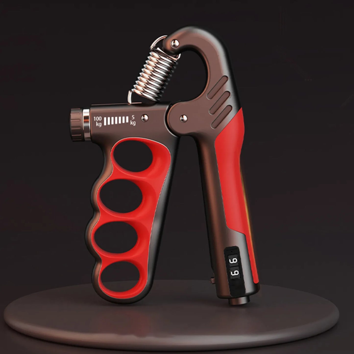 Compact Hand Grip Exerciser with Counter and Non Slip Grip
