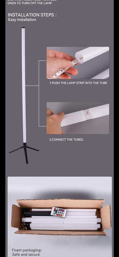 Colorful RGB Floor Lamp with Remote Control