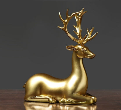 Lovely Pair Deer Ornament Figurines