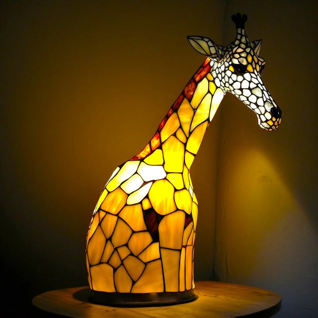 Stylish Animal Print Desk Lamp